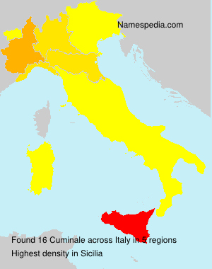 Surname Cuminale in Italy Surname Cuminale in Italy
