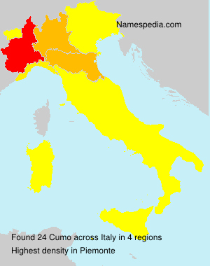 Surname Cumo in Italy Surname Cumo in Italy