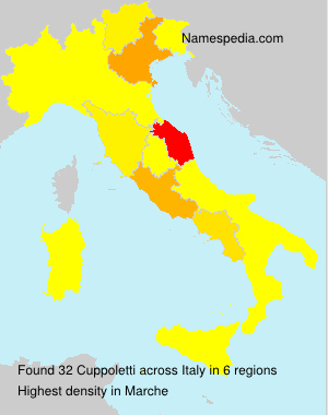 Surname Cuppoletti in Italy Surname Cuppoletti in Italy