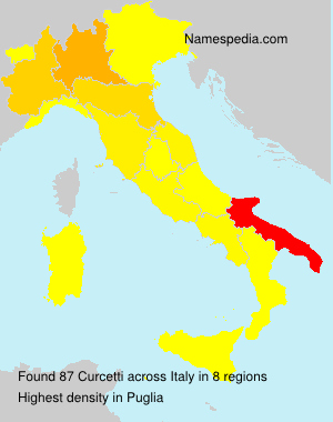 Surname Curcetti in Italy Surname Curcetti in Italy
