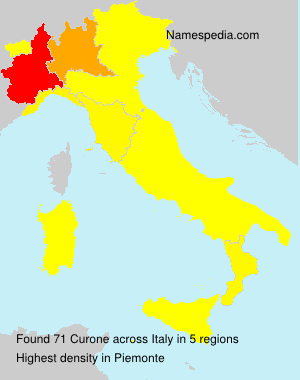 Surname Curone in Italy Surname Curone in Italy