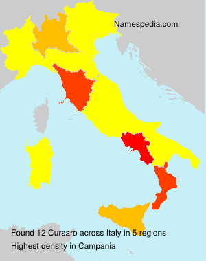Surname Cursaro in Italy Surname Cursaro in Italy
