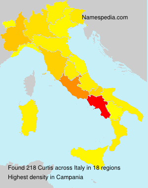Surname Curtis in Italy