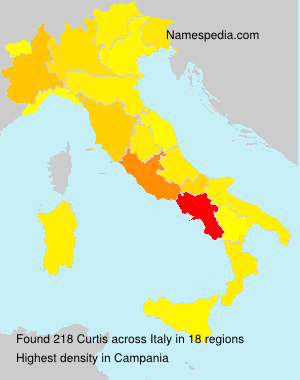 Surname Curtis in Italy Surname Curtis in Italy