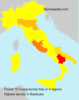 Surname Cuseo in Italy Surname Cuseo in Italy