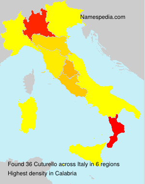 Surname Cuturello in Italy Surname Cuturello in Italy