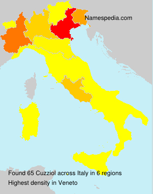 Surname Cuzziol in Italy Surname Cuzziol in Italy
