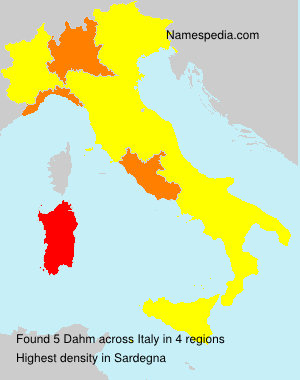 Surname Dahm in Italy Surname Dahm in Italy