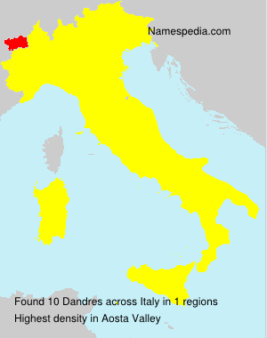 Surname Dandres in Italy