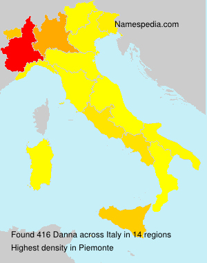 Surname Danna in Italy Surname Danna in Italy