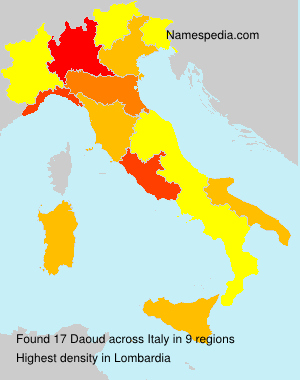 Surname Daoud in Italy Surname Daoud in Italy
