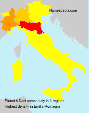 Surname Dasi in Italy Surname Dasi in Italy