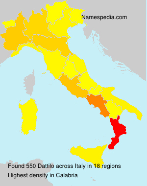 Surname Dattilo in Italy Surname Dattilo in Italy