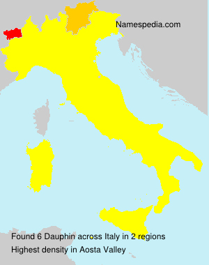Surname Dauphin in Italy Surname Dauphin in Italy