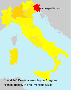 Surname Deana in Italy Surname Deana in Italy