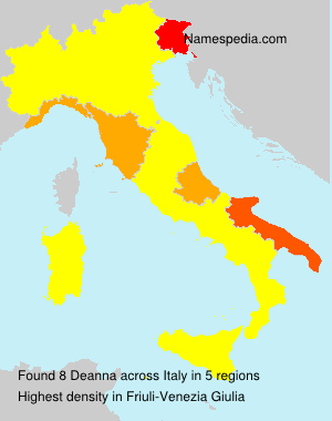 Surname Deanna in Italy Surname Deanna in Italy