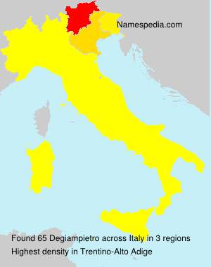 Surname Degiampietro in Italy Surname Degiampietro in Italy