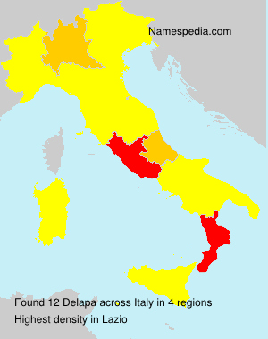 Surname Delapa in Italy Surname Delapa in Italy