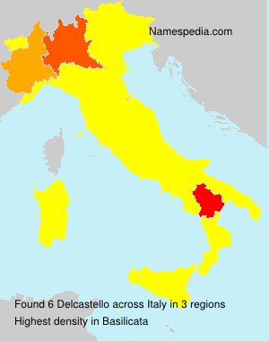 Surname Delcastello in Italy Surname Delcastello in Italy