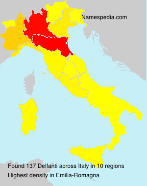 Surname Delfanti in Italy Surname Delfanti in Italy