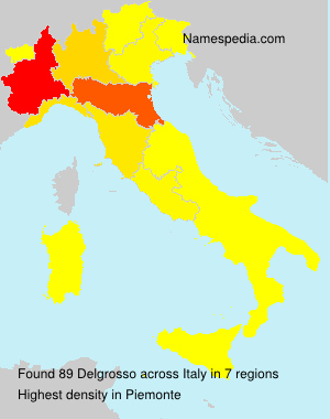 Surname Delgrosso in Italy Surname Delgrosso in Italy
