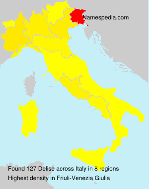 Surname Delise in Italy Surname Delise in Italy