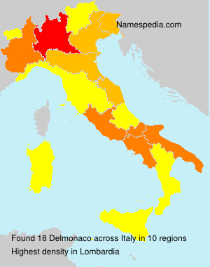 Surname Delmonaco in Italy Surname Delmonaco in Italy