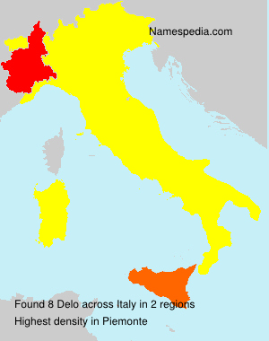 Surname Delo in Italy Surname Delo in Italy