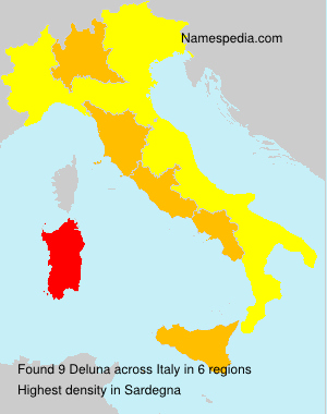Surname Deluna in Italy Surname Deluna in Italy