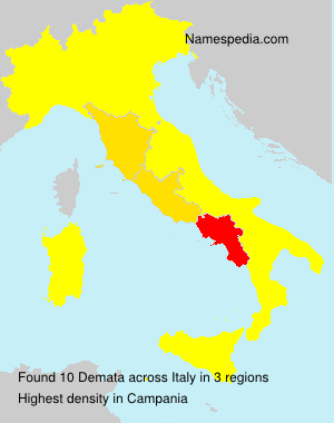 Surname Demata in Italy Surname Demata in Italy