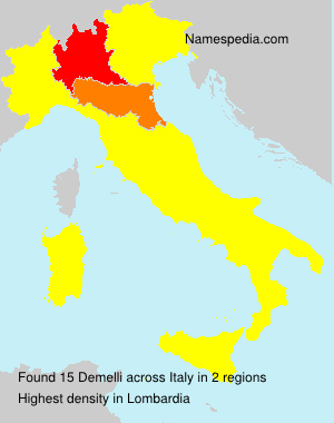 Surname Demelli in Italy Surname Demelli in Italy