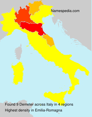 Surname Demeter in Italy Surname Demeter in Italy