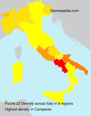 Surname Demitry in Italy Surname Demitry in Italy