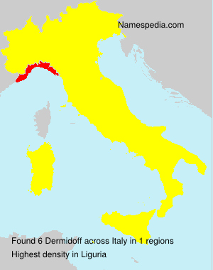 Surname Dermidoff in Italy Surname Dermidoff in Italy