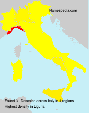 Surname Descalzo in Italy Surname Descalzo in Italy