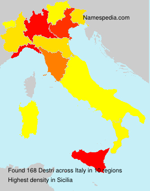 Surname Destri in Italy Surname Destri in Italy