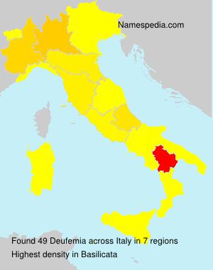 Surname Deufemia in Italy Surname Deufemia in Italy