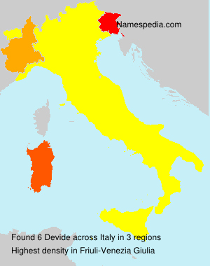 Surname Devide in Italy Surname Devide in Italy
