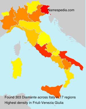 Surname Diamante in Italy Surname Diamante in Italy