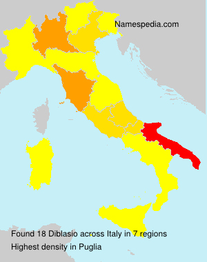 Surname Diblasio in Italy Surname Diblasio in Italy