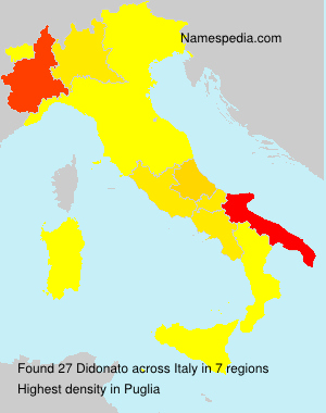 Surname Didonato in Italy Surname Didonato in Italy