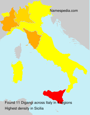Surname Digangi in Italy Surname Digangi in Italy