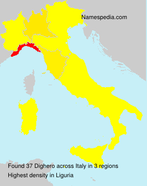 Surname Dighero in Italy Surname Dighero in Italy