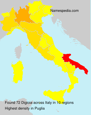 Surname Digioia in Italy Surname Digioia in Italy