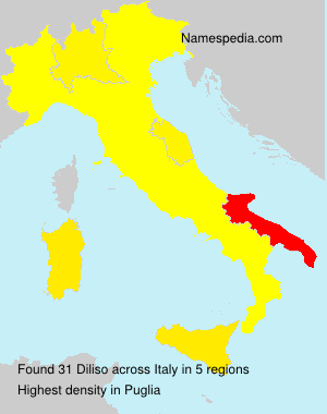 Surname Diliso in Italy Surname Diliso in Italy
