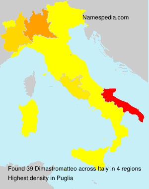 Surname Dimastromatteo in Italy Surname Dimastromatteo in Italy