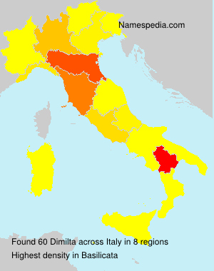 Surname Dimilta in Italy Surname Dimilta in Italy