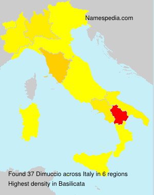 Surname Dimuccio in Italy Surname Dimuccio in Italy