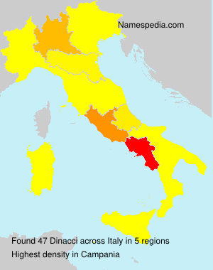 Surname Dinacci in Italy Surname Dinacci in Italy