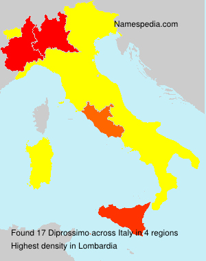 Surname Diprossimo in Italy Surname Diprossimo in Italy